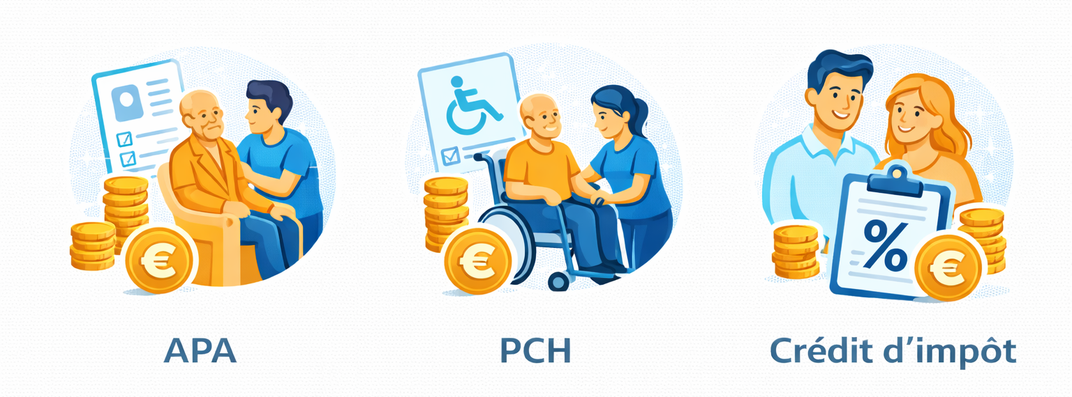 quelles aides financières pour l'aide à domicile