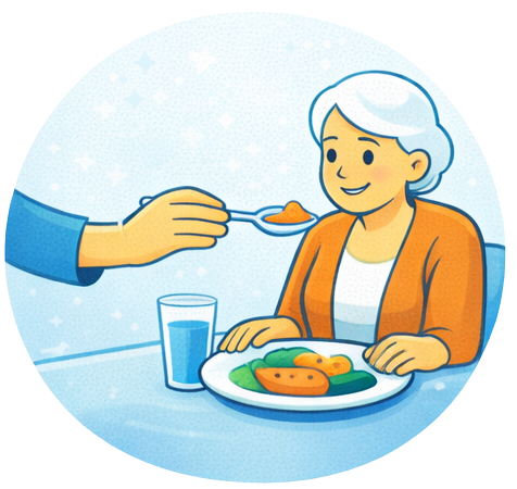aide à domicile aide au repas