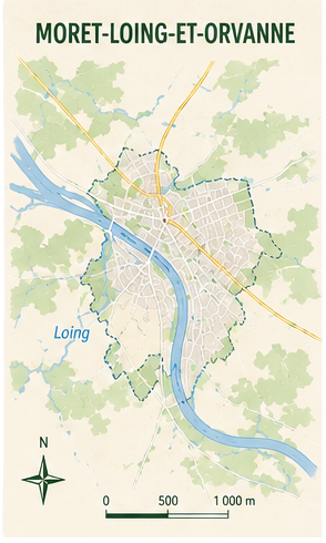 Carte secteur Moret-Loing-et-Orvanne