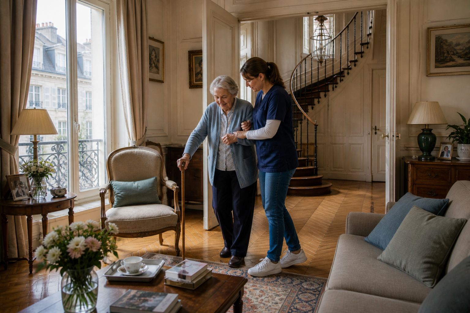 accompagnement dans les déplacements d'une personne sénior en toute sécurité